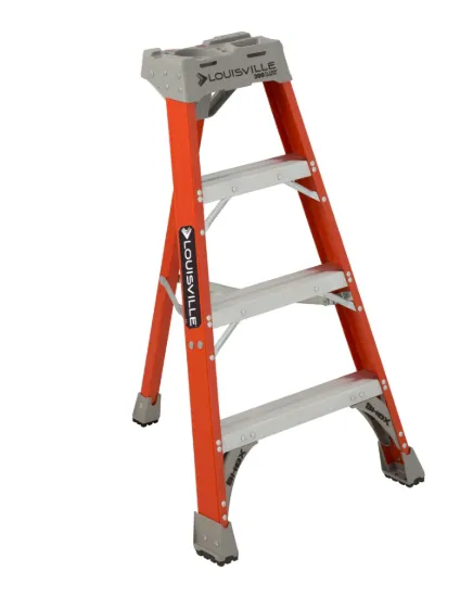 LOUISVILLE LADDER 4-FOOT FIBERGLASS STEP LADDER, TYPE IA, 300-POUND LOAD CAPACITY, FT1504
