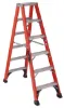 LOUISVILLE LADDER 6-FOOT FIBERGLASS STEP LADDER, TYPE IAA, 375-POUND LOAD CAPACITY, FM1406HD
