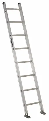 LOUISVILLE LADDER 8-FOOT ALUMINUM SINGLE EXTENSION LADDER, TYPE IA, 300-POUND LOAD CAPACITY, AE2108