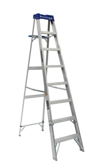 LOUISVILLE LADDER 8-FOOT ALUMINUM STEP LADDER, TYPE I, 250-POUND LOAD CAPACITY, AS2108