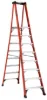 LOUISVILLE LADDER 8-FOOT FIBERGLASS PINNACLE PRO PLATFORM LADDER, TYPE IAA, 375-POUND LOAD CAPACITY, FXP1808HD