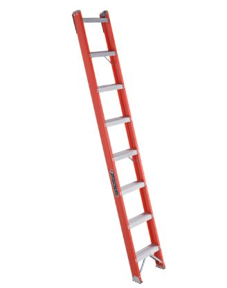 Louisville Ladder 8-Foot Fiberglass Shelf Ladder, Type IA, 300-Pound Load Capacity, FH1008