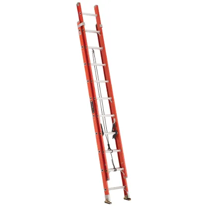 LOUISVILLE LADDER 20-FOOT FIBERGLASS EXTENSION LADDER, FE3220