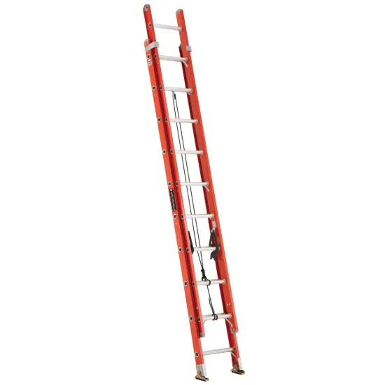 LOUISVILLE LADDER 20-FOOT FIBERGLASS EXTENSION LADDER, FE3220