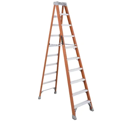 LOUISVILLE LADDER 10-FOOT FIBERGLASS STEP LADDER, FS1510