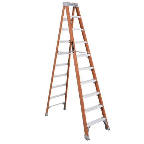 LOUISVILLE LADDER 10-FOOT FIBERGLASS STEP LADDER, FS1510