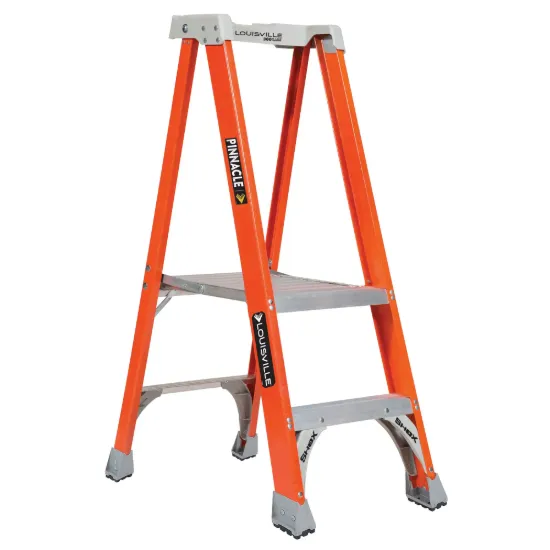 LOUISVILLE LADDER 2-FOOT FIBERGLASS PINNACLE PLATFORM STEP LADDER, FXP1702