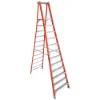 LOUISVILLE LADDER 12-FOOT FIBERGLASS PINNACLE PRO PLATFORM LADDER, FXP1712