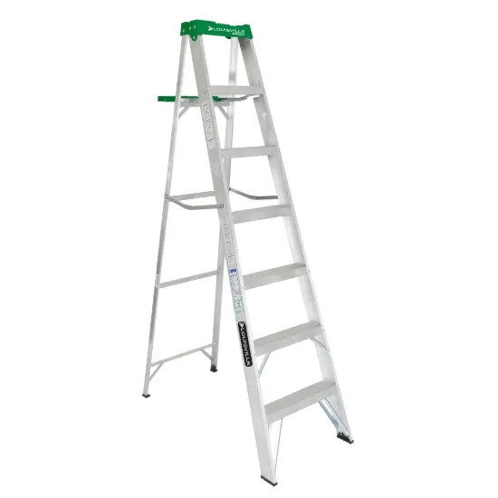 LOUISVILLE LADDER 7-FOOT ALUMINUM STEP LADDER, AS4007
