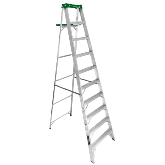 LOUISVILLE LADDER 10-FOOT ALUMINUM STEP LADDER, AS4010