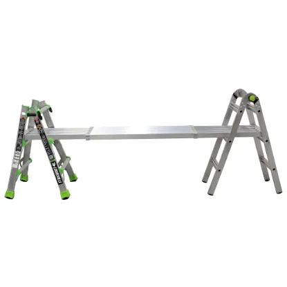 LOUISVILLE LADDER 14-FOOT ALUMINUM MULTIPURPOSE LADDER, L-2099-14