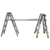LOUISVILLE LADDER 18-FOOT ALUMINUM MULTIPURPOSE LADDER, L-2099-18