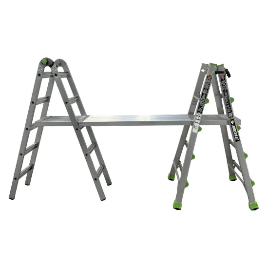 LOUISVILLE LADDER 22-FOOT ALUMINUM MULTIPURPOSE LADDER, L-2099-22