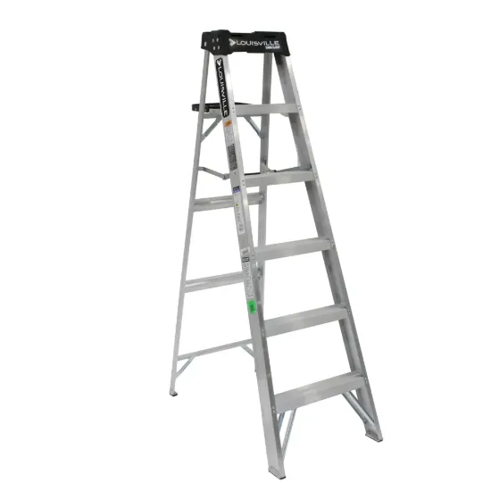 LOUISVILLE LADDER 6-FOOT ALUMINUM STEP LADDER, AS3006