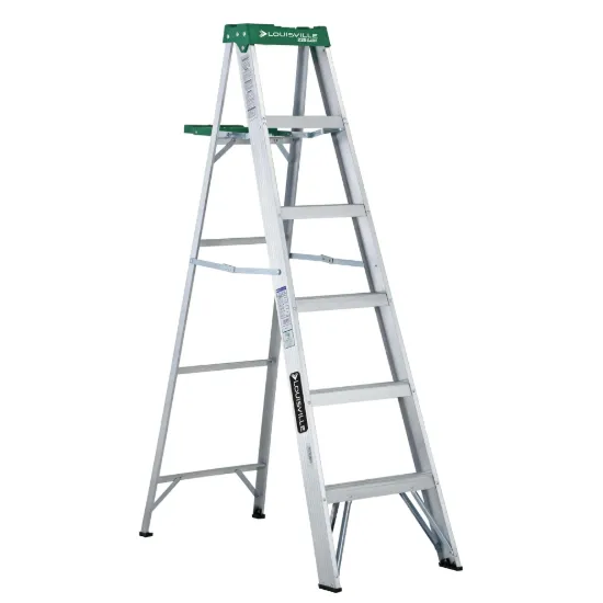 LOUISVILLE LADDER 6-FOOT ALUMINUM STEP LADDER, AS4006