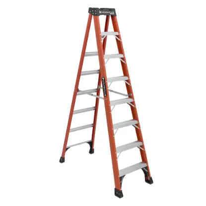 LOUISVILLE LADDER 8-FOOT FIBERGLASS STEP LADDER, FS1408HD