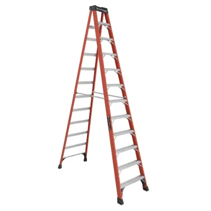 LOUISVILLE LADDER 12-FOOT FIBERGLASS STEP LADDER, FS1412HD