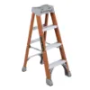 LOUISVILLE LADDER 4-FOOT FIBERGLASS STEP LADDER, FS1504