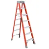 LOUISVILLE LADDER 7-FOOT FIBERGLASS STEP LADDER, FS1507
