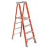 LOUISVILLE LADDER 4-FOOT FIBERGLASS PINNACLE PRO PLATFORM LADDER, FXP1704