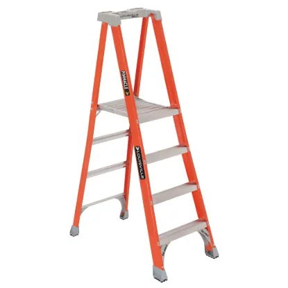 LOUISVILLE LADDER 4-FOOT FIBERGLASS PINNACLE PRO PLATFORM LADDER, FXP1704