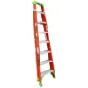 LOUISVILLE LADDER 8-FOOT FIBERGLASS CROSS STEP LADDER, FXS1508