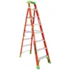 LOUISVILLE LADDER 8-FOOT FIBERGLASS CROSS STEP LADDER, FXS1508 - Image 2