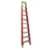 LOUISVILLE LADDER 10-FOOT FIBERGLASS CROSS STEP LADDER, FXS1510