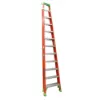 LOUISVILLE LADDER 12-FOOT FIBERGLASS CROSS STEP LADDER, FXS1512
