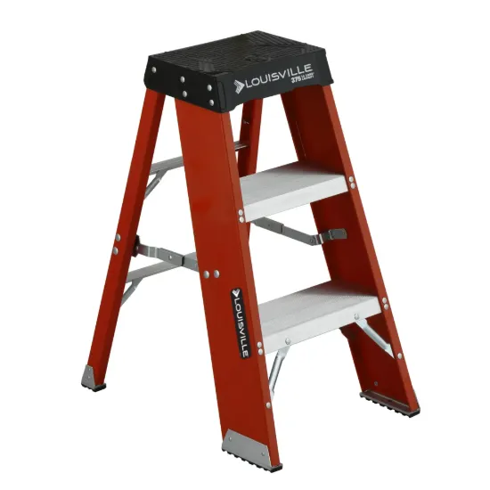 LOUISVILLE LADDER 3-FOOT FIBERGLASS STEP STOOL, FY8003