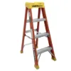 LOUISVILLE LADDER 4-FOOT FIBERGLASS STEP LADDER, L-3016-04