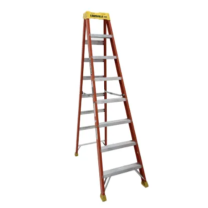 LOUISVILLE LADDER 8-FOOT FIBERGLASS STEP LADDER, L-3016-08