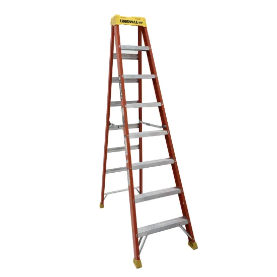 LOUISVILLE LADDER 8-FOOT FIBERGLASS STEP LADDER, L-3016-08