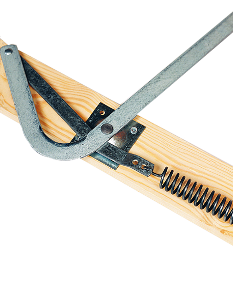 Capacity Full-Grip Rail Attic Ladder  22.5 in x 54 in Adjustable Wood  250 lb 