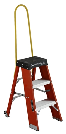 Louisville Ladder FY8003 Step Stand Ladder, 3-Foot, Orange