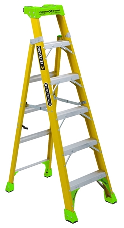 Louisville Ladder 6 Steps, 6 ft. High, Type IA Rating, Fiberglass Platform Ladder  300 Lb Capacity, 28-1/8 Base Width FP1506 - 00236125 - Penn Tool Co., Inc
