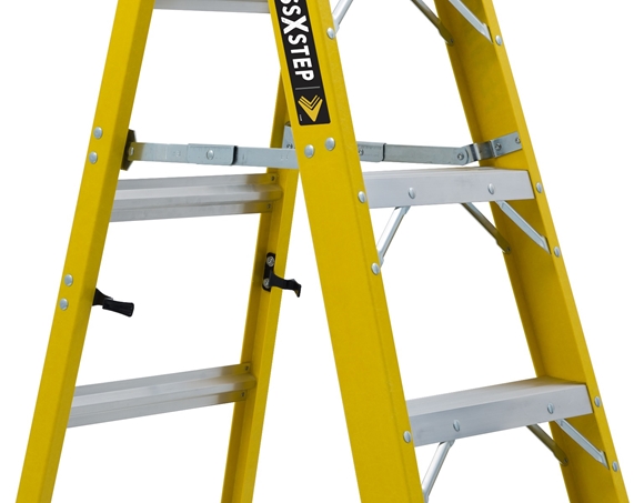 Louisville Ladder 12 ft. Fiberglass Step Ladder with 375 lbs. Load