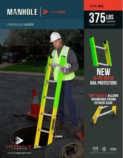 FE8900 Extension Ladder Flyer Marketing Material Image